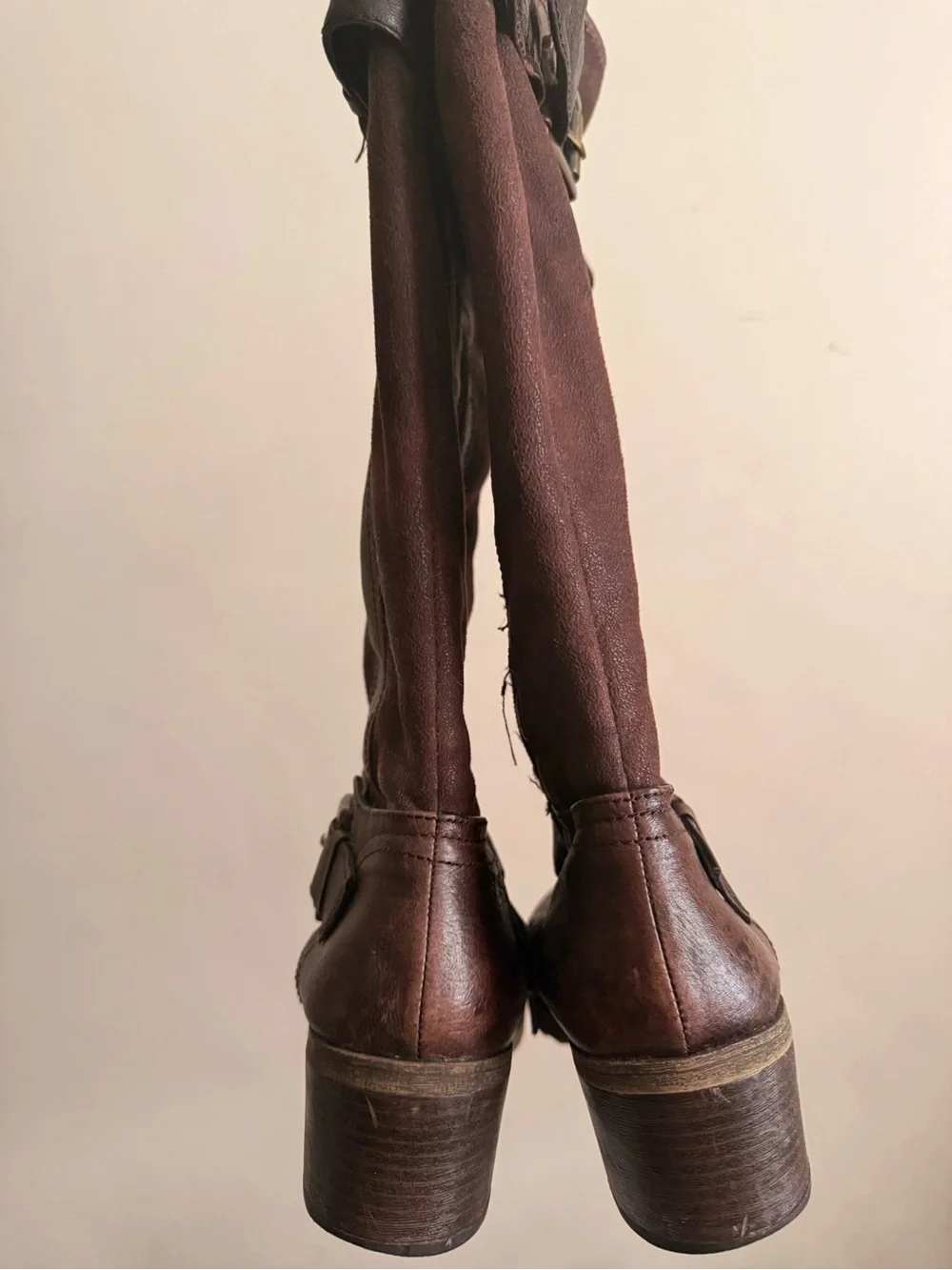 BareTraps Brown Knee-High Riding Boots